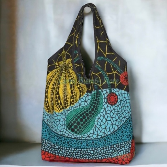 Handbags - LAST ONE! YAYOI KUSAMA LARGE COLORFUL SHOPPER BAG